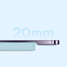 Заредете изображение във визуализатора на галерията – Baseus Magnetic Mini induction power bank 10000mAh 20W - blue + USB-C - USB-C cable
