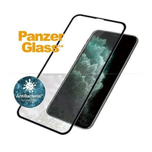 Заредете изображение във визуализатора на галерията – PanzerGlass E2E Super+ antibacterial tempered glass for iPhone XS Max / 11 Pro Max - with black frame
