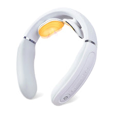 Заредете изображение във визуализатора на галерията – SKG 4356E neck massager with electrostimulation and compress - white
