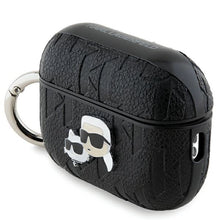 Заредете изображение във визуализатора на галерията – Karl Lagerfeld Monogram Karl &amp; Choupette Head case for AirPods Pro 2 - black
