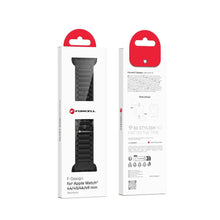 Заредете изображение във визуализатора на галерията – FORCELL F-DESIGN FA06 silicone strap for APPLE Watch 42 / 44 / 45 / 49 mm black
