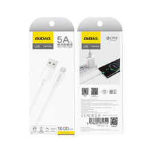 Заредете изображение във визуализатора на галерията – Dudao L4SM USB-A / micro USB cable 5A 1m - white
