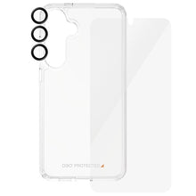 Заредете изображение във визуализатора на галерията – PanzerGlass Bundle 3in1 Transparent Case + Film + Camera Protector for Samsung Galaxy S24

