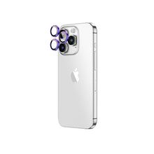 Заредете изображение във визуализатора на галерията – Amazing Thing Tempered glass AR Lens Glass IP15CAM3CGLA on camera for Iphone 15 Pro/15 Pro Max (3 pieces) purple
