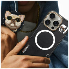 Заредете изображение във визуализатора на галерията – NIMMY case GLASSES COOL DOG compatible with MagSafe for IPHONE 16 Pro black
