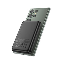 Заредете изображение във визуализатора на галерията – Powerbank compatible with MagSafe Hoco 10000 mAh QC PD 2A 20W J141 black

