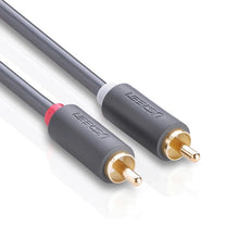 Заредете изображение във визуализатора на галерията – Ugreen AV104 10519 audio cable 2RCA (male) / 2RCA (male) 3m - gray

