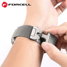Заредете изображение във визуализатора на галерията – FORCELL F-DESIGN FA11 stainless steel strap for APPLE Watch 38 / 40 / 41 mm black

