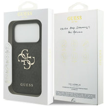 Заредете изображение във визуализатора на галерията – GUESS case for IPHONE 18 Pro / 17 Pro GUE005603 (4G PU Big Logo) black
