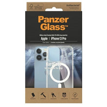 Заредете изображение във визуализатора на галерията – PanzerGlass HardCase with MagSafe Antibacterial Military Grade Certified Case for iPhone 13 Pro - Transparent
