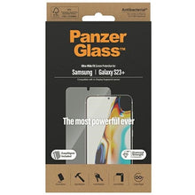 Заредете изображение във визуализатора на галерията – PanzerGlass Ultra-Wide Fit tempered glass with applicator for Samsung Galaxy S23+

