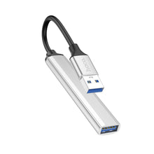 Заредете изображение във визуализатора на галерията – HOCO адаптер HUB 4в1 USB A HB26 0,13 м сребрист
