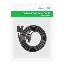 Заредете изображение във визуализатора на галерията – Ugreen AV104 10519 audio cable 2RCA (male) / 2RCA (male) 3m - gray
