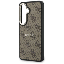 Заредете изображение във визуализатора на галерията – GUESS case for SAMSUNG S26 GUHMS26SP4MSEGCW (4G Embossed Ring MagSafe) brown
