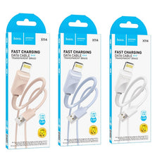 Заредете изображение във визуализатора на галерията – HOCO cable USB A to Lightning 2,4 A X114 1 m pink
