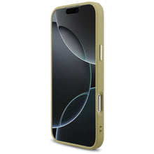 Заредете изображение във визуализатора на галерията – GUESS case for IPHONE 17 Pro Max GUHCP17XHG4SGCD (Fixed Glitter Big 4G Metal Frame) gold
