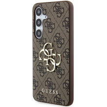 Заредете изображение във визуализатора на галерията – Original Case GUESS - hardcase 4G Big Metal Logo GUHCSA354GMGBR for Samsung Galaxy A35 Brown
