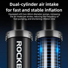 Заредете изображение във визуализатора на галерията – Rockbros 42430001001 foot pump with display - black
