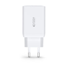Заредете изображение във визуализатора на галерията – Tech-Protect C65W-2 network charger 2x USB-C PD 65W / USB-A QC 3.0 - black
