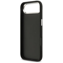Заредете изображение във визуализатора на галерията – GUESS case for IPHONE 17 Air GUHCP17MP4G4SMCK (4G PU Leather Case with Big 4G and Classic Logo and Silver Metal Camera Frame) black
