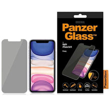 Заредете изображение във визуализатора на галерията – PanzerGlass Standard Fit tempered glass privatized for iPhone XR/11
