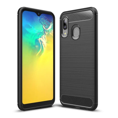 Гръб CARBON за SAMSUNG Galaxy A20E черен