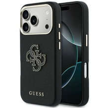 Заредете изображение във визуализатора на галерията – GUESS case for IPHONE 17 Pro GUHCP17L5PS4RGGK (PU FW Resin Logo) black

