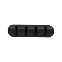 Заредете изображение във визуализатора на галерията – Blue Star PJ-OCZ23 silicone self-adhesive organizer for 4 cables - black (1 pc.)
