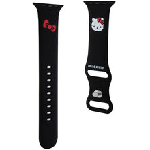 Заредете изображение във визуализатора на галерията – Hello Kitty Silicone Kitty Head Strap for Apple Watch 42/44/45/49mm - Black
