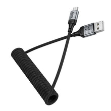 Заредете изображение във визуализатора на галерията – Cable USB A to Micro USB Hoco 2,4A 1,5 m X121 black
