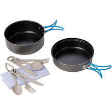 Заредете изображение във визуализатора на галерията – Tourist tableware and cutlery SET for 2 people.
