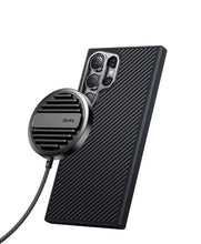 Заредете изображение във визуализатора на галерията – Benks Etui Magnetic Hybrid Armor Pro Kevlar 600D for Samsung Galaxy S24 Ultra black
