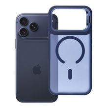 Заредете изображение във визуализатора на галерията – Case for iPhone 17 PRO MAX Forcell F-Protect Shadow Stand Premium compatible with MagSafe navy blue
