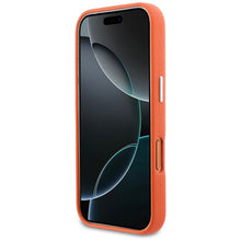 Заредете изображение във визуализатора на галерията – KARL LAGERFELD case for IPHONE 17 Pro Max compatible with MagSafe KLHMP17X6PFKCLO (PU FW W/ K&amp;C Head Pin) orange
