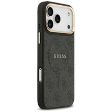 Заредете изображение във визуализатора на галерията – GUESS case for IPHONE 17 Pro Max compatible with MagSafe GUHMP17XP4MSEGCK (PU 4G W/ Classic) black
