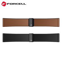 Заредете изображение във визуализатора на галерията – FORCELL F-DESIGN FS20 magnetic eco leather strap for SAMSUNG Watch 20 mm brown
