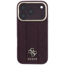 Заредете изображение във визуализатора на галерията – Case for IPHONE 18 Pro Max/17 Pro Max compatible with MagSafe (Stripe Peony 4G Logo) burgundy 
