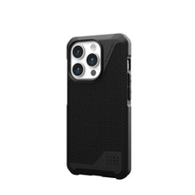 Заредете изображение във визуализатора на галерията – (UAG) Urban Armor Gear Metropolis LT case compatible with MagSafe for IPHONE 15 PRO kevlar black
