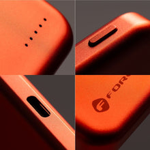 Заредете изображение във визуализатора на галерията – Powerbank compatible with MagSafe Forcell F-Energy Slim F5K9 QC4.0 PD3.0 15W 5000 mAh orange
