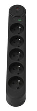 Заредете изображение във визуализатора на галерията – Extension cord 5 sockets Art F2100 1,5 m black
