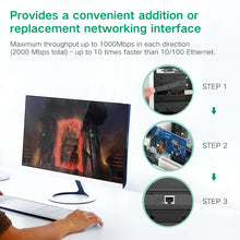 Заредете изображение във визуализатора на галерията – Ugreen US230 Gigabit 10/100/1000Mbps PCI-E network card - black

