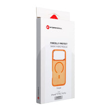Заредете изображение във визуализатора на галерията – Case for iPhone 18 Pro / 17 Pro Forcell F-Protect Smoke Hybrid Premium compatible with MagSafe orange
