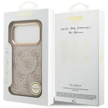 Заредете изображение във визуализатора на галерията – GUESS case for IPHONE 17 Pro compatible with MagSafe GUHMP17LP4MSEGCP (PU 4G W/ Classic) pink
