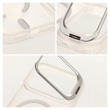 Заредете изображение във визуализатора на галерията – Case for iPhone 18 Pro Max / 17 Pro Max Forcell F-Protect Shadow Stand Premium compatible with MagSafe silver
