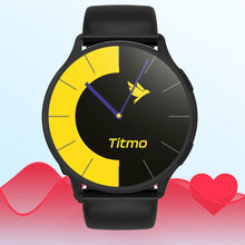 Заредете изображение във визуализатора на галерията – Smartwatch TITMO O-200 (GPS, AMOLED, bluetooth call, silicone strap) black
