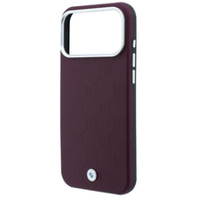 Заредете изображение във визуализатора на галерията – Гръб BMW за IPHONE 18 Pro Max/17 Pro Max с MagSafe (Sign Deboss Quilted Metal Logo) - бордо
