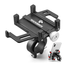 Заредете изображение във визуализатора на галерията – Rockbros 699-BK Aluminum Alloy Bicycle Phone Holder - Black
