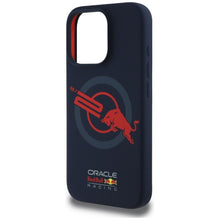 Заредете изображение във визуализатора на галерията – RED BULL case for IPHONE 16 Pro Max compatible with MagSafe RBHMP16X24SIOLVR (Silicone ORBR20 Logo Red Lining) navy
