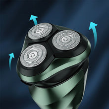 Заредете изображение във визуализатора на галерията – Electric razor Hoco three blades with digital display LED DAR06 green
