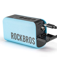 Заредете изображение във визуализатора на галерията – Rockbros 42520006001 bicycle pump with digital display for tires / balls / balloons - blue
